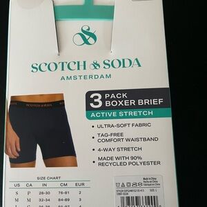 Soda Men's Navy Boxer Briefs 3-Pack